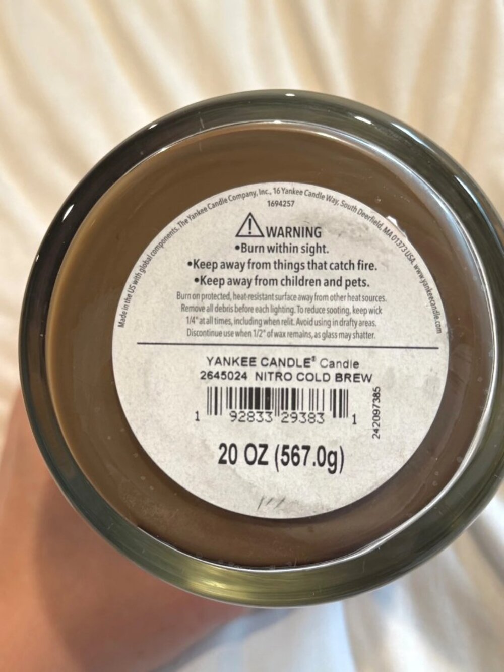 Yankee Candle - Large 2 Wick Candle - Nitro Cold Brew - New With Tags (NWT) - Picture 3 of 3